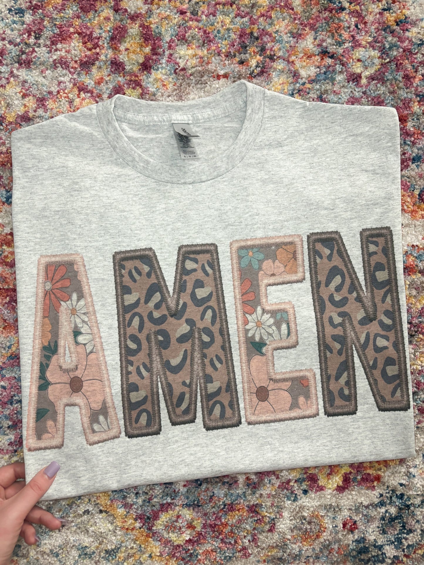 AMEN floral//cheetah