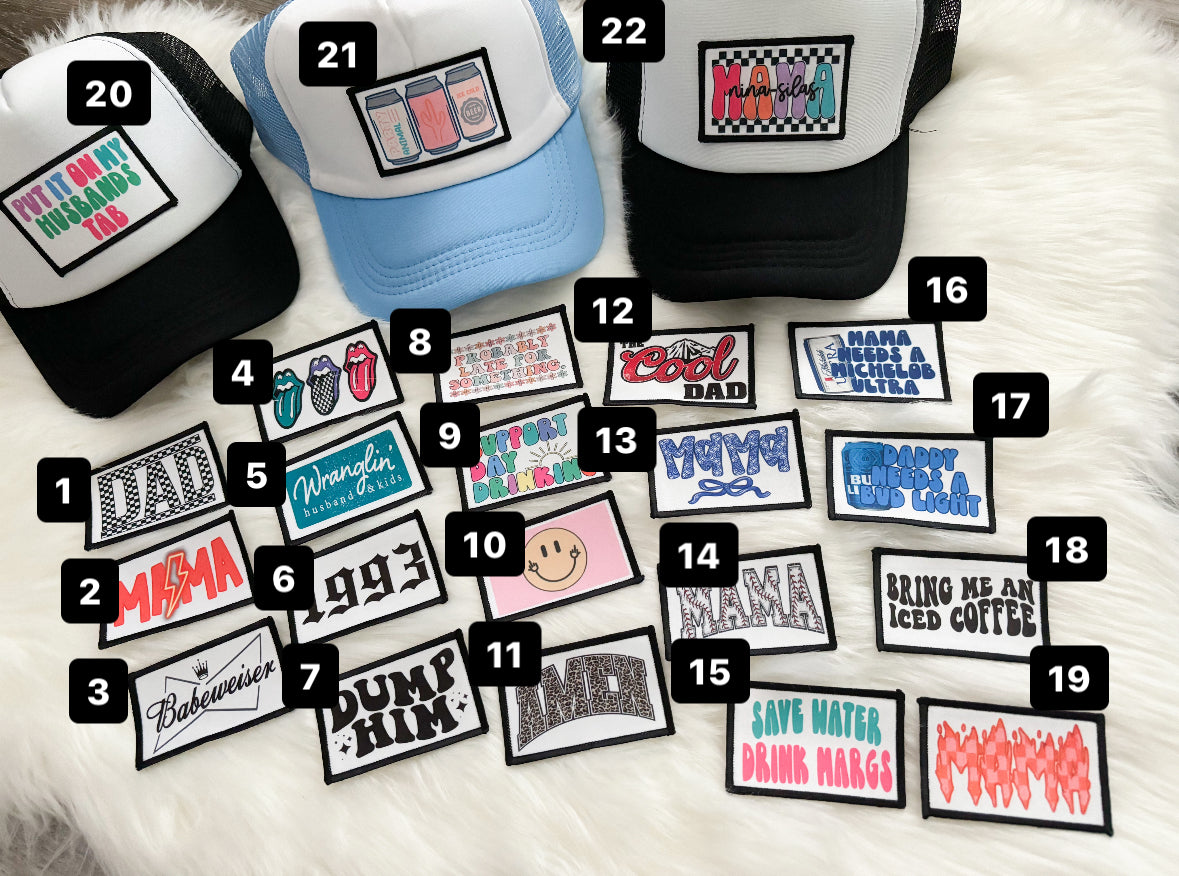 SUBLIMATION HAT PATCHES