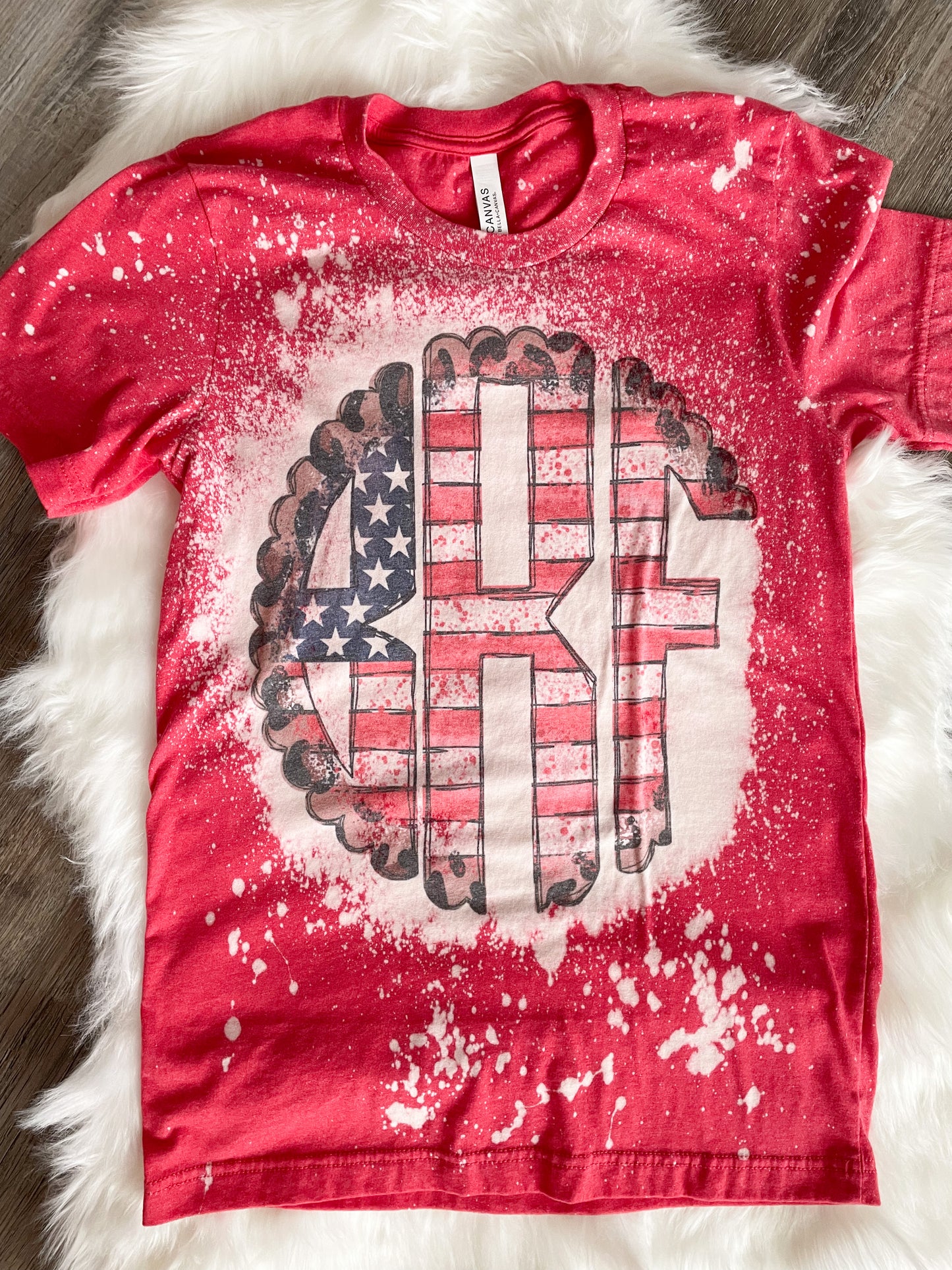 BLEACHED JULY4 MONOGRAM