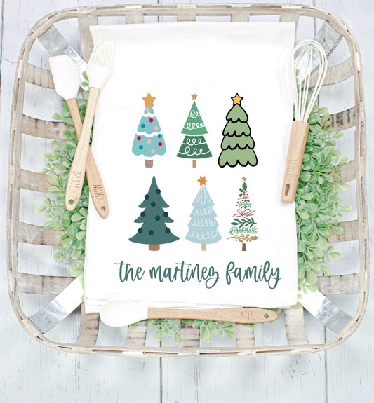 CHRISTMAS TREE TEA TOWEL