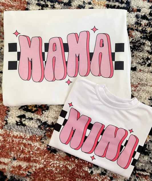 MAMA/MINI PINK CHECKERED